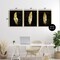 Stupell Industries Black & Gold Feathers 3pc Floating Frame Set, design by Kim Allen